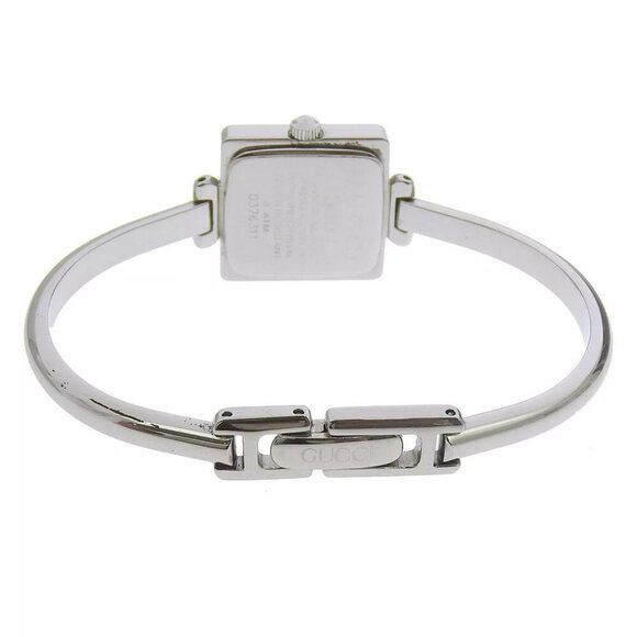 GUCCI Bangle watch Watches 1900L blackDial Stainless Steel Quartz Analog d... - Picture 5 of 13